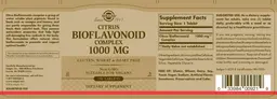 Label for Citrus Bioflavonoid Complex 1000 mg