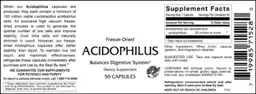 Label for Acidophilus