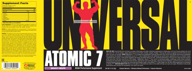 Label for Atomic 7 Groovy Grape