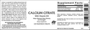 Calcium Citrate With Vitamin D3