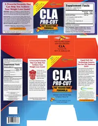 Label for CLA Pro-Cut