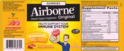 Label for Airborne Original Assorted Fruit Flavors