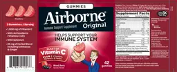 Label for Airborne Original Mixed Berry