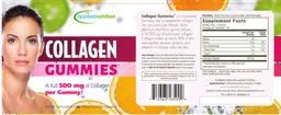 Label for Collagen Gummies 500 mg