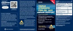 Label for Fish Oil 1400 +Brain Support