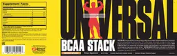 Label for BCAA Stack Orange Splash