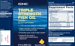 Label for Fish Oil Liquid Natural Citrus Flavor