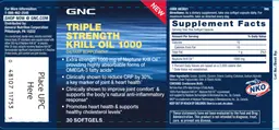 Label for Krill Oil 1000