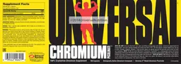 Label for Chromium Picolinate