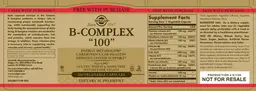 Label for B-Complex "100"