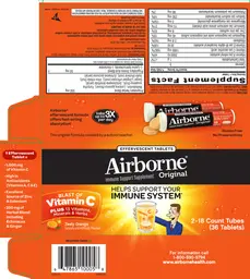 Label for Airborne Original Zesty Orange