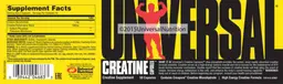 Label for Creatine Capsules