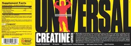 Label for Creatine Capsules