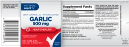 Label for Garlic 500 mg