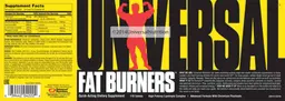 Label for Fat Burners
