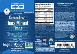 Label for ConcenTrace Trace Mineral Drops