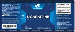 Label for L-Carnitine 500 mg