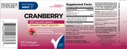 Label for Cranberry 500 mg With Vitamin C