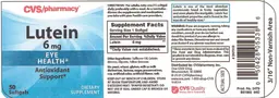 Label for Lutein 6 mg