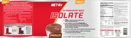 Label for Ultramyosyn Whey Isolate Chocolate