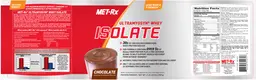 Label for Ultramyosyn Whey Isolate Chocolate