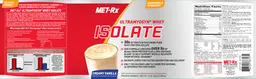 Label for Ultramyosyn Whey Isolate Creamy Vanilla