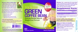 Label for Premium Green Coffee Bean