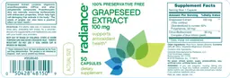Label for Grapeseed Extract 100 mg