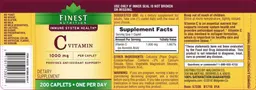 Label for C Vitamin 1000 mg