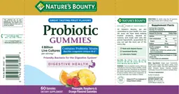 Label for Probiotic Gummies