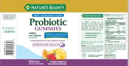 Label for Probiotic Gummies
