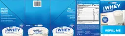 Label for 100% Whey Protein Natural Flavor