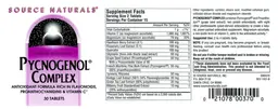 Label for Pycnogenol Complex