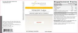 Label for Vitaline CoQ10 Orange