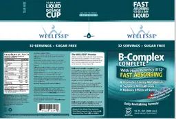 Label for B-Complex Complete Natural Blueberry Pomegranate Flavor