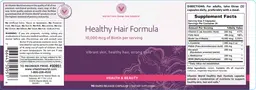 Label for Healthy Hair Formula