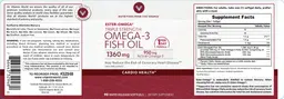Label for Triple Strength Omega-3 Fish Oil 1360 mg