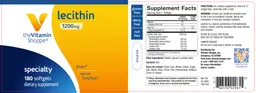 Label for Lecithin 1200 mg