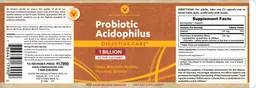 Label for Probiotic Acidophilus