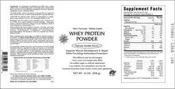 Label for Whey Protein Powder Natural Vanilla Flavor