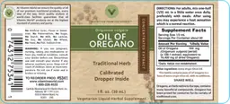 Label for Oil of Oregano