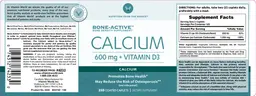 Label for Calcium 600 mg + Vitamin D3