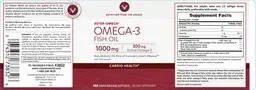 Label for Omega-3 Fish Oil 1000 mg