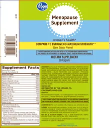 Label for Menopause Supplement