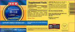 Vitamin B-12 1,000 mcg