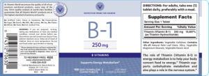 Label for B-1 250 mg