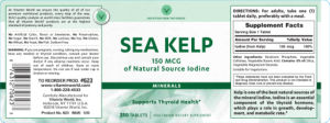 Label for Sea Kelp 150 mcg