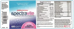 Label for Spectravite Ultra Women 50 +