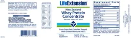 Label for New Zealand Whey Protein Concentrate Natural Vanilla Flavor