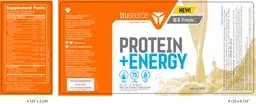 Label for Protein + Energy Vanilla Latte